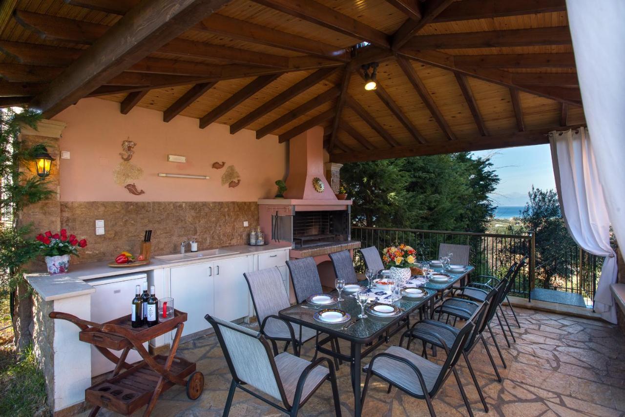 Almiros Beach Villa Mare E Monti מראה חיצוני תמונה